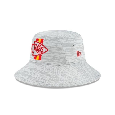 Kansas City Chiefs Gorra | New Era Official NFL Training Stretch Bucket Hat Mexico - Rojos